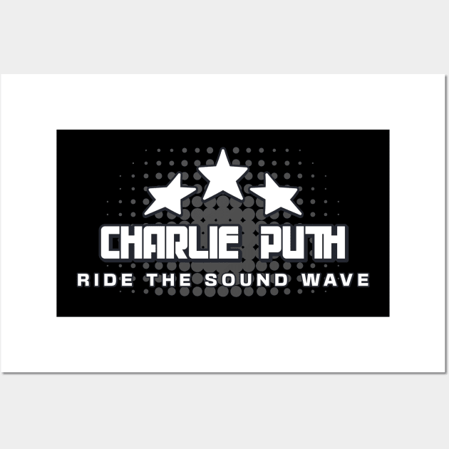 Charlie Puth: Ride The Sound Wave Wall Art by Maries Papier Bleu